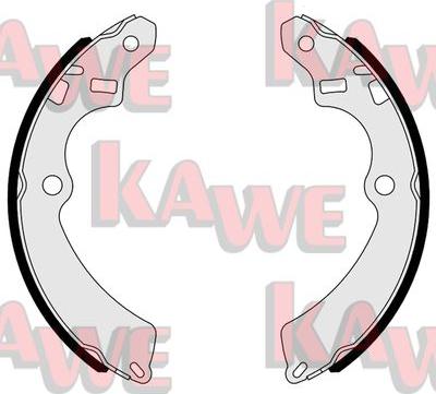 Kawe 05830 - Комплект тормозных колодок, барабанные autospares.lv