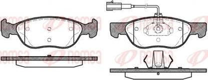 Kawe 0587 22 - Тормозные колодки, дисковые, комплект autospares.lv