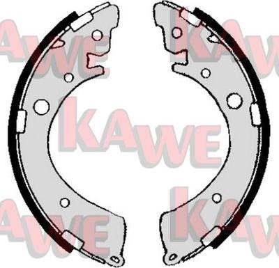 Kawe 05360 - Комплект тормозных колодок, барабанные autospares.lv
