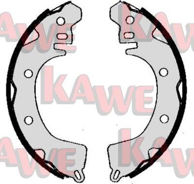 Kawe 05260 - Комплект тормозных колодок, барабанные autospares.lv