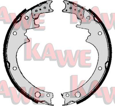 Kawe 05200 - Комплект тормозных колодок, барабанные autospares.lv