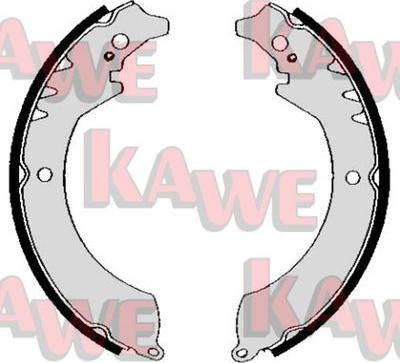 Kawe 05230 - Комплект тормозных колодок, барабанные autospares.lv