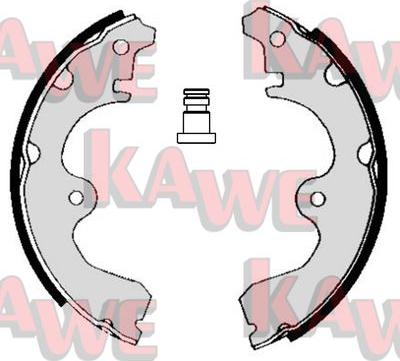 Kawe 05270 - Комплект тормозных колодок, барабанные autospares.lv