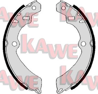 Kawe 05710 - Комплект тормозных колодок, барабанные autospares.lv