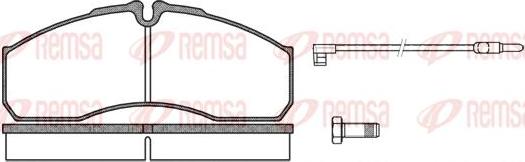 Remsa BPM0651.12 - Тормозные колодки, дисковые, комплект autospares.lv