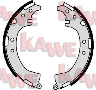 Kawe 06680 - Комплект тормозных колодок, барабанные autospares.lv