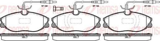 Kawe 0604 14 - Тормозные колодки, дисковые, комплект autospares.lv