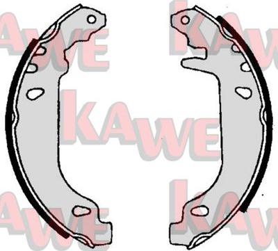 Kawe 06020 - Комплект тормозных колодок, барабанные autospares.lv