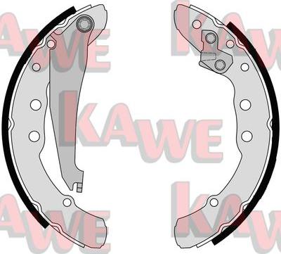 Kawe 06850 - Комплект тормозных колодок, барабанные autospares.lv