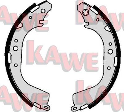 Kawe 06710 - Комплект тормозных колодок, барабанные autospares.lv