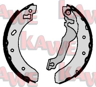 Kawe 06770 - Комплект тормозных колодок, барабанные autospares.lv