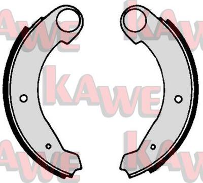 Kawe 00410 - Комплект тормозных колодок, барабанные autospares.lv