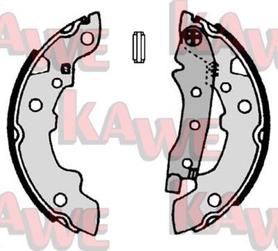 Kawe 00500 - Комплект тормозных колодок, барабанные autospares.lv