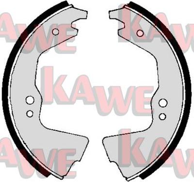 Kawe 00680 - Комплект тормозных колодок, барабанные autospares.lv