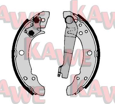 Kawe 00140 - Комплект тормозных колодок, барабанные autospares.lv