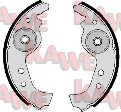 Kawe 00890 - Комплект тормозных колодок, барабанные autospares.lv