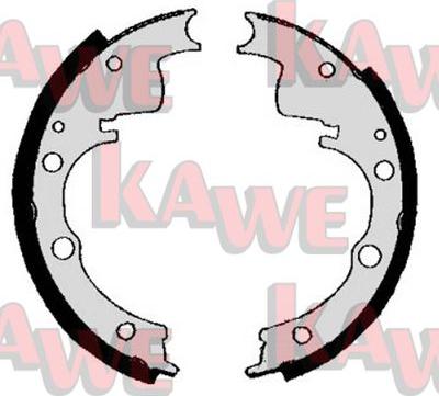 Kawe 00250B - Комплект тормозных колодок, барабанные autospares.lv