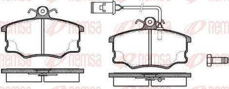 Kawe 0146 52 - Тормозные колодки, дисковые, комплект autospares.lv