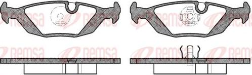 Kawe 0155 10 - Тормозные колодки, дисковые, комплект autospares.lv