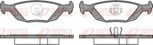 Kawe 0155 20 - Тормозные колодки, дисковые, комплект autospares.lv