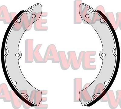 Kawe 01099 - Комплект тормозных колодок, барабанные autospares.lv