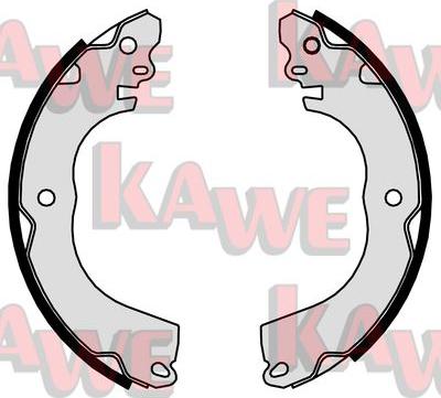 Kawe 01097 - Комплект тормозных колодок, барабанные autospares.lv