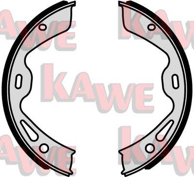 Kawe 01042 - Комплект тормозов, ручник, парковка autospares.lv