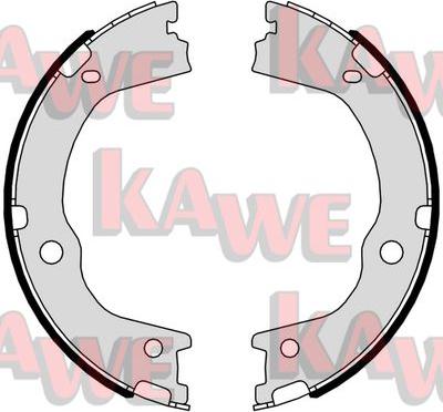 Kawe 01047 - Комплект тормозов, ручник, парковка autospares.lv