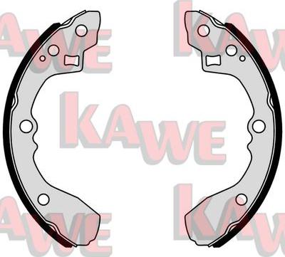 Kawe 01054 - Комплект тормозных колодок, барабанные autospares.lv