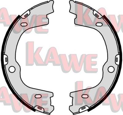 Kawe 01057 - Комплект тормозов, ручник, парковка autospares.lv