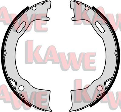 Kawe 01020 - Комплект тормозов, ручник, парковка autospares.lv