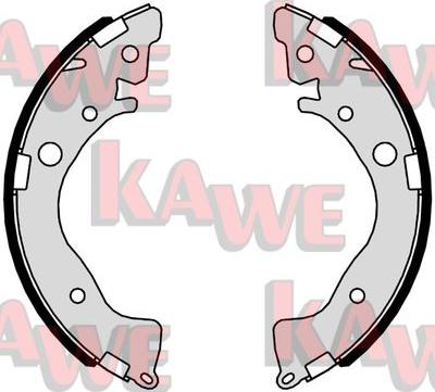 Kawe 01079 - Комплект тормозных колодок, барабанные autospares.lv