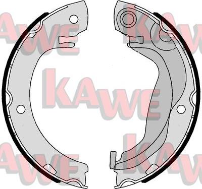 Kawe 01123 - Комплект тормозов, ручник, парковка autospares.lv