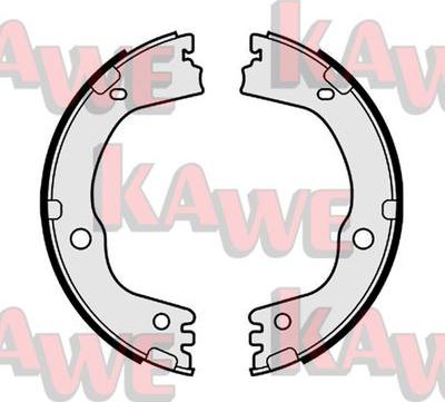 Kawe 01177 - Комплект тормозов, ручник, парковка autospares.lv