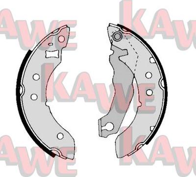 Kawe 01390 - Комплект тормозных колодок, барабанные autospares.lv