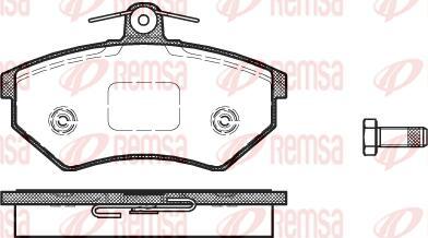 Kawe 0134 40 - Тормозные колодки, дисковые, комплект autospares.lv