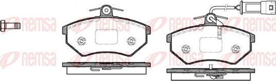 Kawe 0134 52 - Тормозные колодки, дисковые, комплект autospares.lv