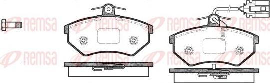 Kawe 0134 62 - Тормозные колодки, дисковые, комплект autospares.lv