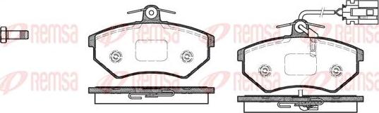 Kawe 0134 82 - Тормозные колодки, дисковые, комплект autospares.lv