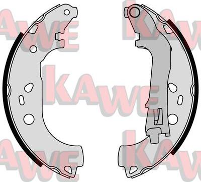 Kawe 08590 - Комплект тормозных колодок, барабанные autospares.lv