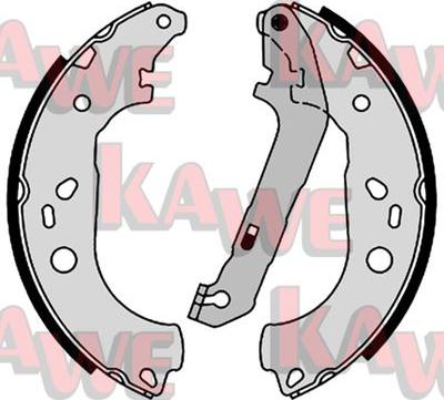 Kawe 08600 - Комплект тормозных колодок, барабанные autospares.lv