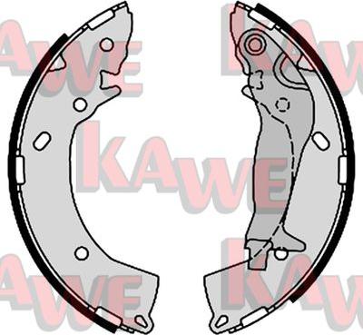 Kawe 08670 - Комплект тормозных колодок, барабанные autospares.lv