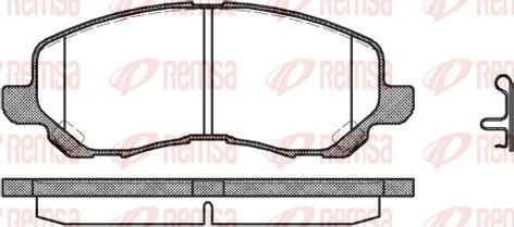 Kawe 0804 12 - Тормозные колодки, дисковые, комплект autospares.lv