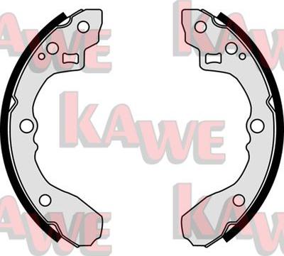 Kawe 08060 - Комплект тормозных колодок, барабанные autospares.lv