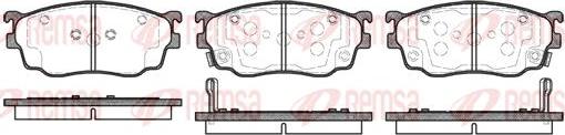 Kawe 0800 02 - Тормозные колодки, дисковые, комплект autospares.lv