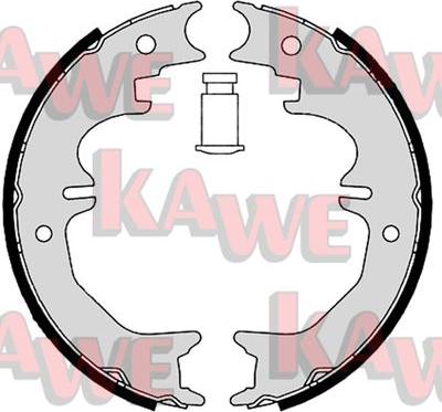 Kawe 08850 - Комплект тормозов, ручник, парковка autospares.lv