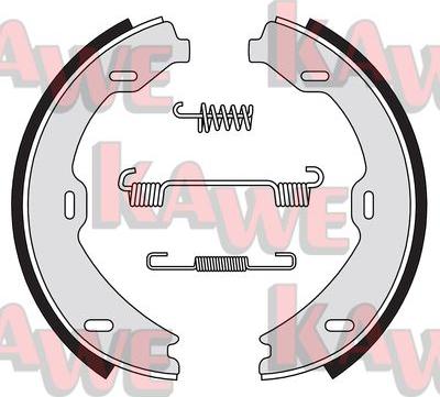 Kawe 08880 - Комплект тормозов, ручник, парковка autospares.lv