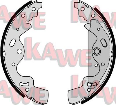 Kawe 08820 - Комплект тормозных колодок, барабанные autospares.lv