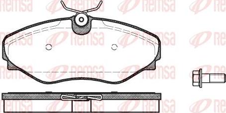 Kawe 0834 20 - Тормозные колодки, дисковые, комплект autospares.lv