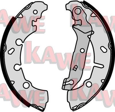 Kawe 08200 - Комплект тормозных колодок, барабанные autospares.lv